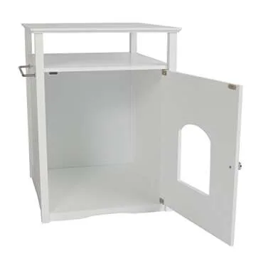 Merry Pet Cat Washroom Night Stand Pet House - Stylish & Functional