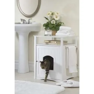 Stylish Merry Pet Cat Washroom Night Stand for Pets
