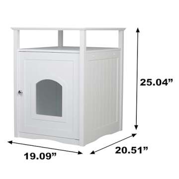 Stylish Merry Pet Cat Washroom Night Stand for Pets