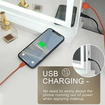 Sucedey Vanity Makeup Mirror with Lights & Magnification