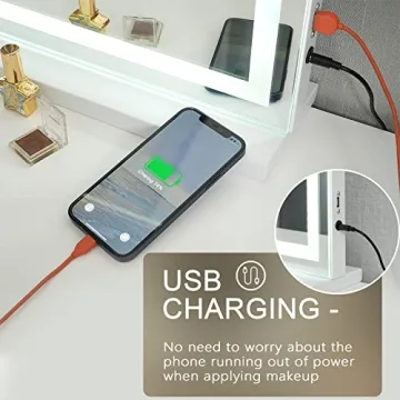 Sucedey Vanity Makeup Mirror with Lights & Magnification