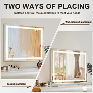 Sucedey Vanity Makeup Mirror with Lights & Magnification