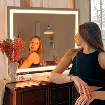 Sucedey Vanity Makeup Mirror with Lights & Magnification