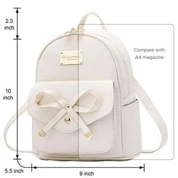 I IHAYNER Cute Leather Mini Backpack Purse for Girls