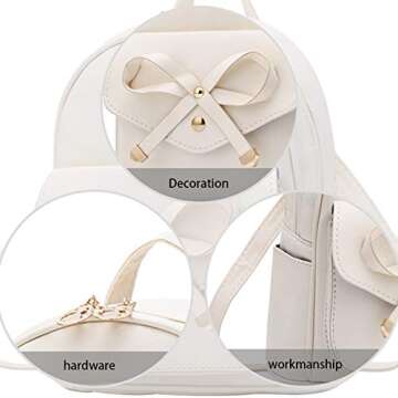 I IHAYNER Cute Leather Mini Backpack Purse for Girls