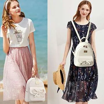 I IHAYNER Cute Leather Mini Backpack Purse for Girls