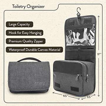 Luxury Natural 30 Piece Travel Accessories Kit for Women - TSA Compliant Size Toiletries in Travel B...