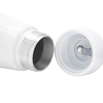 Whipped Cream Dispenser 250mL Portable Red Aluminum Whipped Dessert Cream Butter Dispenser Whipper Foam Maker(White)