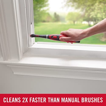 Rubbermaid Reveal Power Scrubber with Multi-Purpose Head, Cordless Electric Battery Powered Scrub Brush, Water Resistant, for Home/Kitchen/Bathroom/Grout/Tile/Shower/Tub