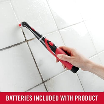 Rubbermaid Reveal Power Scrubber with Multi-Purpose Head, Cordless Electric Battery Powered Scrub Brush, Water Resistant, for Home/Kitchen/Bathroom/Grout/Tile/Shower/Tub