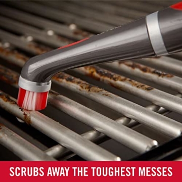 Rubbermaid Reveal Power Scrubber with Multi-Purpose Head, Cordless Electric Battery Powered Scrub Brush, Water Resistant, for Home/Kitchen/Bathroom/Grout/Tile/Shower/Tub