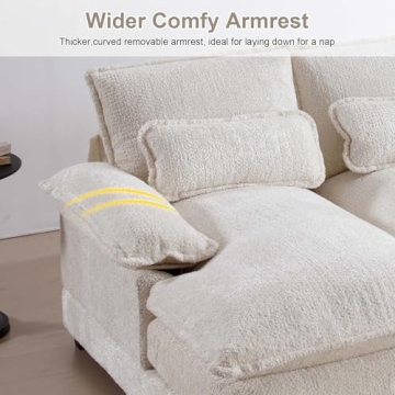 GNIXUU Cloud Sectional Sofa: Stylish & Comfortable Couch