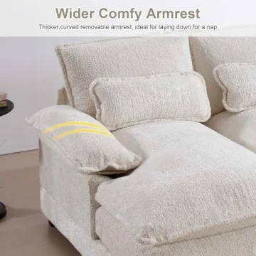 GNIXUU Cloud Sectional Sofa: Stylish & Comfortable Couch
