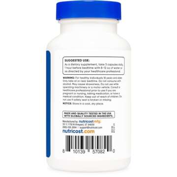 Nutricost Sleep Aid Complex 1330mg Serving (90 Capsules)
