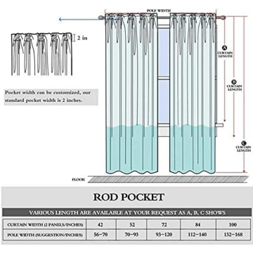 Dreaming Casa Solid Sheer Curtains Elegant Draperies 2 Panels