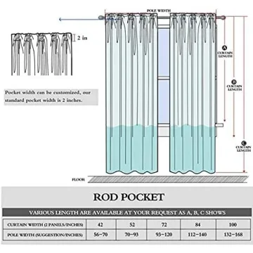 Dreaming Casa Solid Sheer Curtains Elegant Draperies 2 Panels