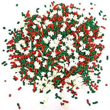 SweetGourmet Noel Mix | Christmas Holiday Sprinkles Bulk | 2 Pounds