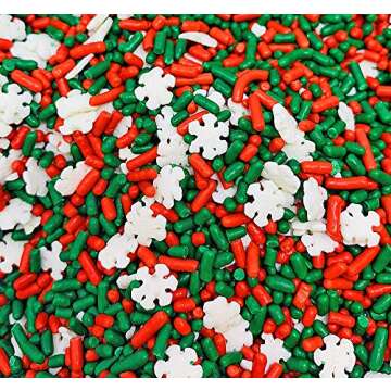 SweetGourmet Noel Mix | Christmas Holiday Sprinkles Bulk | 2 Pounds