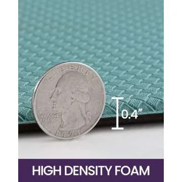 DEXI Kitchen Mats for Floor Cushioned Anti Fatigue, Set of 2, 17x29+17x59, Waterproof Stain Resistant Standing Mat, Supportive Memory Foam Rugs for Front Sink Office Laundry, Turquoise