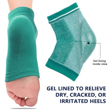 Moisturizing Gel Heel Socks for Healthy Feet - 2 Pairs