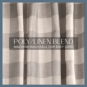 Elrene Buffalo-Check Blackout Curtain Panel for Home Decor