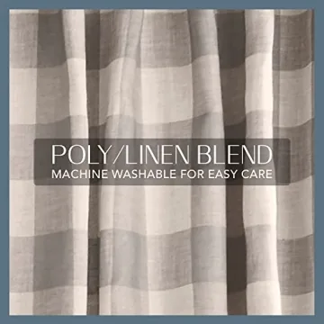 Elrene Buffalo-Check Blackout Curtain Panel for Home Decor