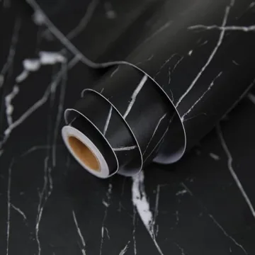 Transform Your Home with PracticalWs Black Marble Contact Paper
