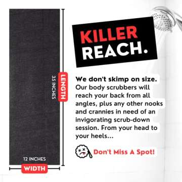 Extra Rough Exfoliating Washcloth for Deep Clean Skin