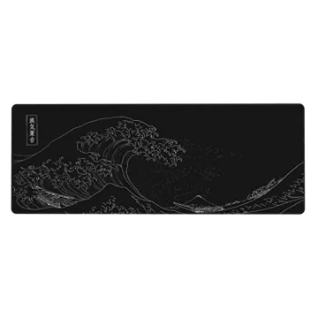 Extended Large Anime Mouse Pad with Great Wave Design