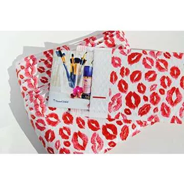 Stylish Lips Bubble Mailers for Makeup Shipping 25 Pack