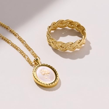 Ana Luisa Rose Engraved Necklace - Perfect Gift for Her