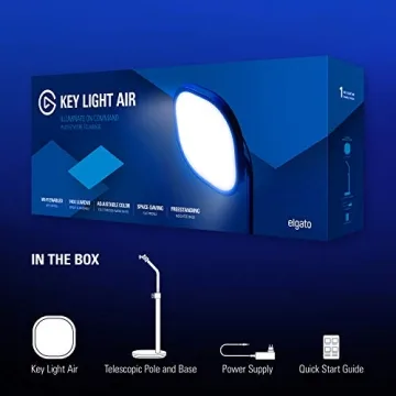 Elgato Key Light Air - Professional App-Adjustable Desk Light