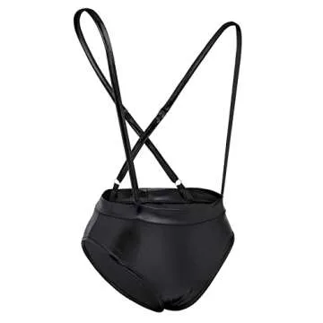 FYMNSI Sexy Women Holographic Bandeau Top & Shorts Set