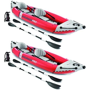 Explore Nature with the INTEX Excursion Pro K2 Inflatable Kayak Set