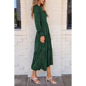 Elegant Women Midi Dress with Pockets for Any Occasion