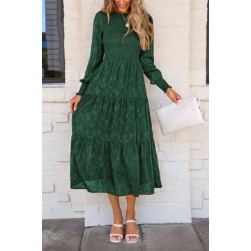 Elegant Women Midi Dress with Pockets for Any Occasion