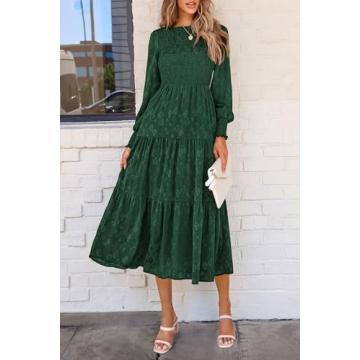 Elegant Women Midi Dress with Pockets for Any Occasion