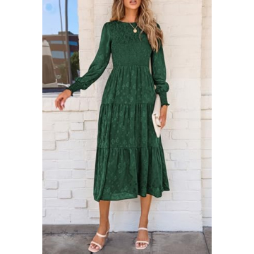 Elegant Women Midi Dress with Pockets for Any Occasion
