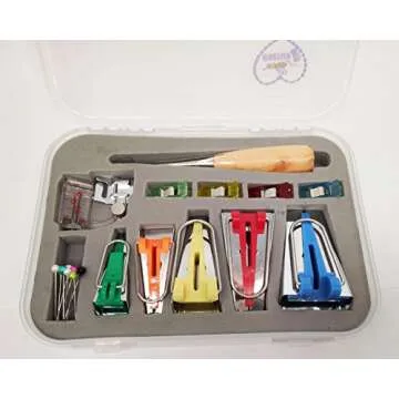 HONEYSEW Bias Tape Maker Kit 6MM 9MM 12MM 18MM 25MM