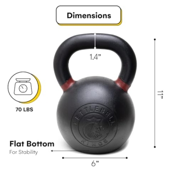 Kettlebell Kings Premium Strength Workout Kettlebell 70 lbs