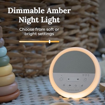 Yogasleep Nod Sound Machine with Night Light & Sleep Timer