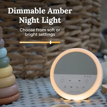 Yogasleep Nod Sound Machine with Night Light & Sleep Timer