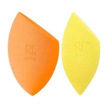 Real Techniques Miracle Complexion Sponge + Concealer Sponge Duo, Makeup Blending Sponges For Founda...