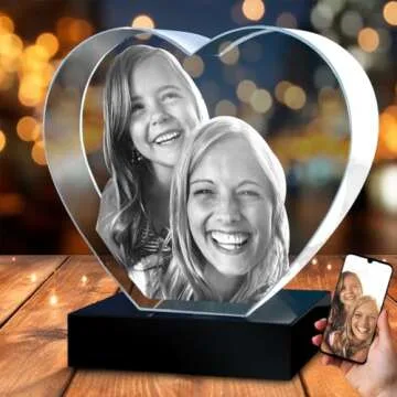 3D Crystal Photo Heart – Personalized Gift for Loved Ones