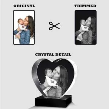 3D Crystal Photo Heart – Personalized Gift for Loved Ones