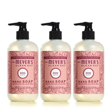 Mrs. Meyer's Rose Liquid Hand Soap 12.5 Fl Oz Pack of 3