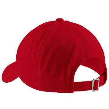 Trendy Apparel Shop You're Too Close Embroidered Adjustable Cotton Cap - Red