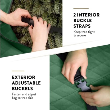 Top Rolling Christmas Tree Storage Bag with Wheels