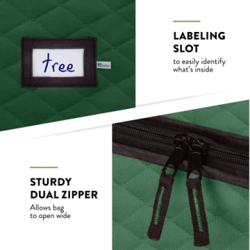 Top Rolling Christmas Tree Storage Bag with Wheels