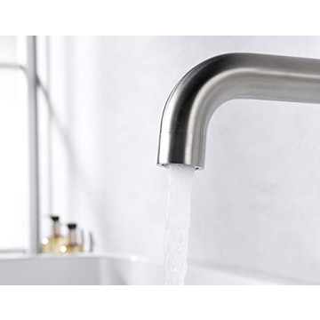 SUMERAIN Brushed Nickel High Flow Wall Mount Tub Filler